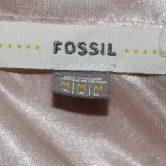 FOSSIL Champagne Blush Pink Lace Shift Dress (1309)🔮 - Picture 7 of 9